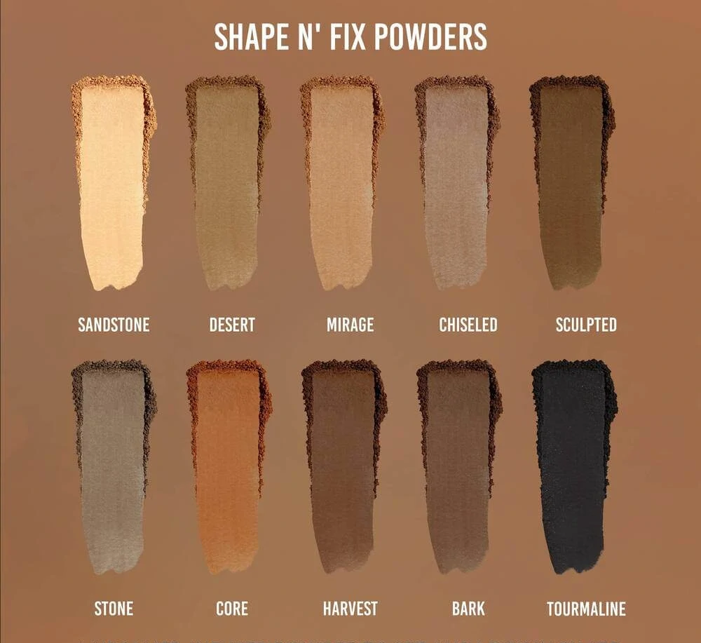 Swatches on background - Powder