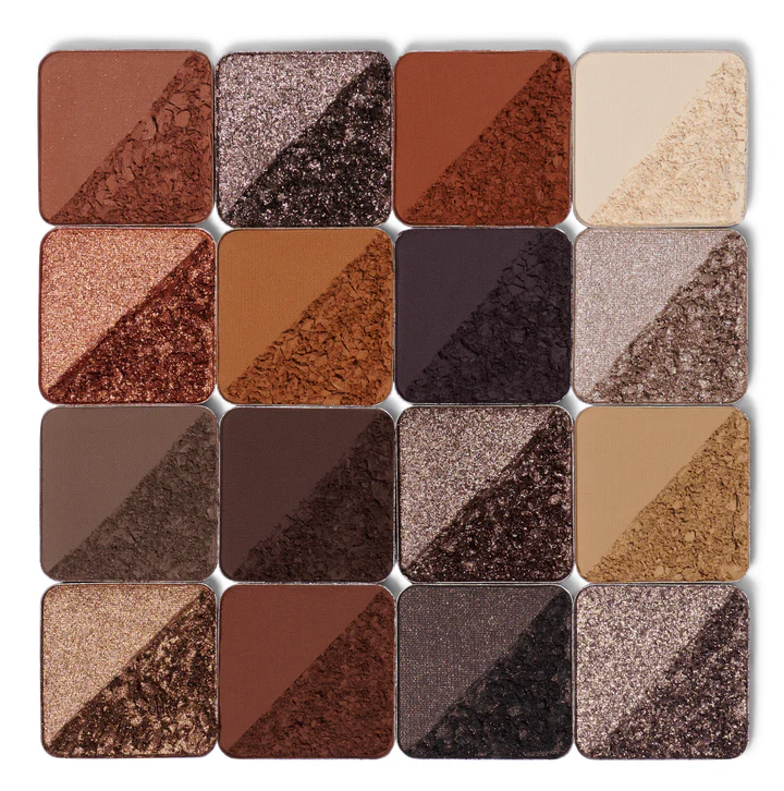 Luvia coffee eyeshadow swatches